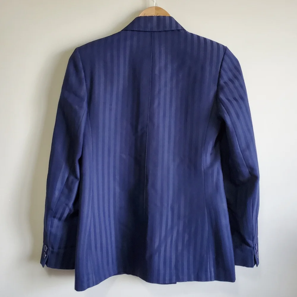 VINTAGE / S / Women's Mr. Jax Double Breasted Button Up Wool Blend Blazer Jacket - Picture 6 of 9